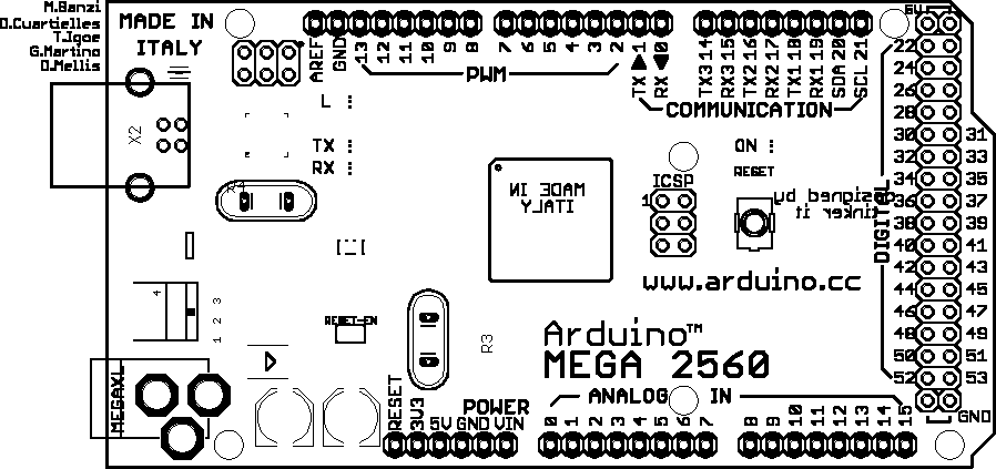 Arduino Mega Printouts