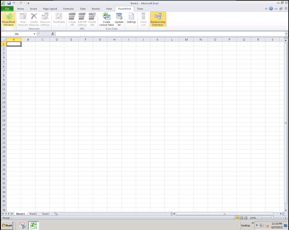 The PowerPivot tab in Excel