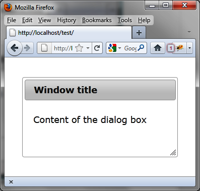 Dialog box without a close button
