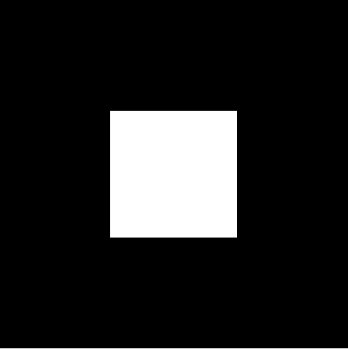 A square drawn with WebGL