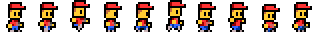An example of a sprite sheet from the game we are going to build.