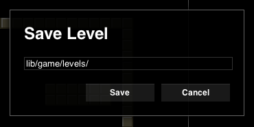 Levels are automatically saved inside the game’s levels directory.