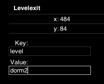 Setting up a level property on the LevelExit entity.