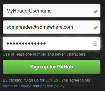 GitHub Signup