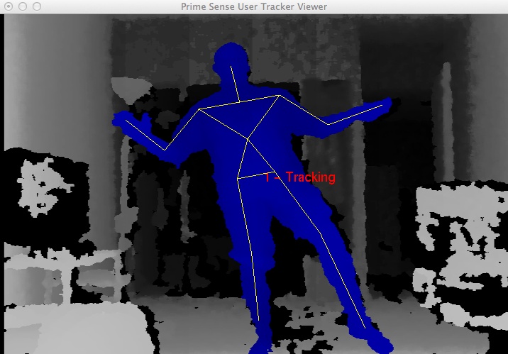 PrimeSense skeletal tracking viewer