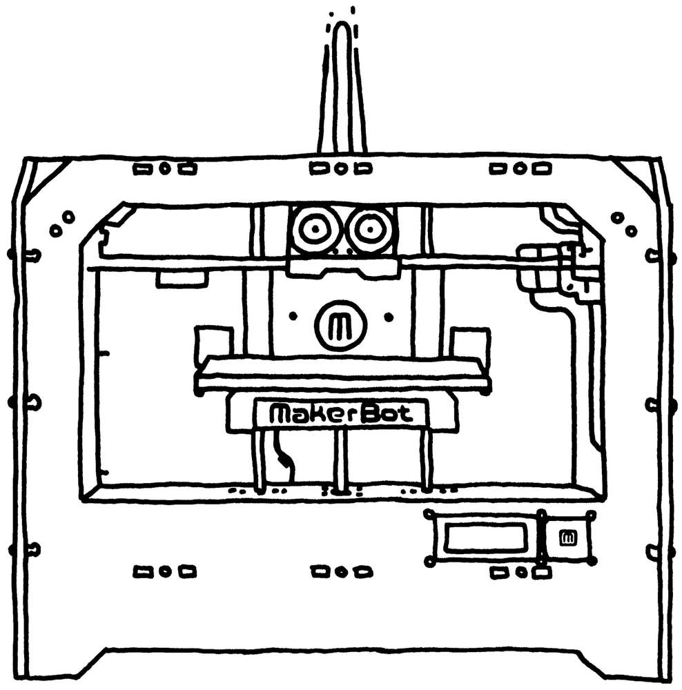 Diagram of a MakerBot
