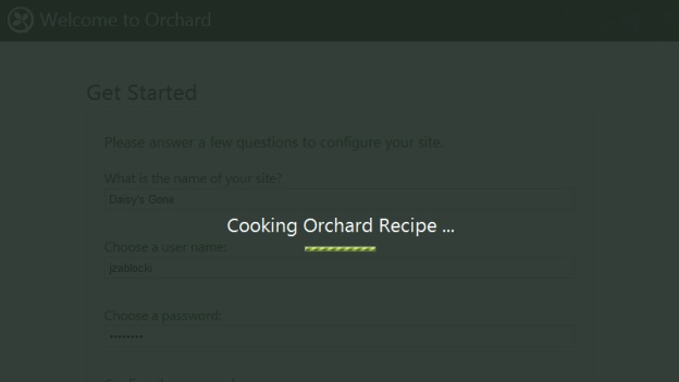 Cooking an Orchard recipe