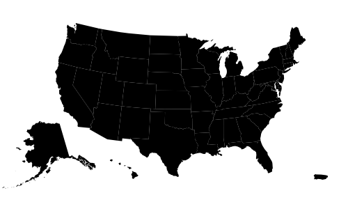 The USA, scaled and centered within the image