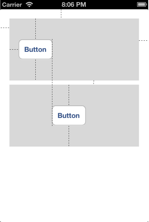 The important cross view constraints between two buttons are depicted in this photo