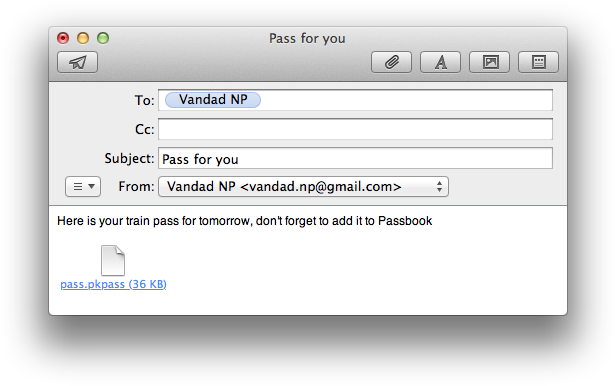 Distributing digitally signed passes using Mail.app on OS X