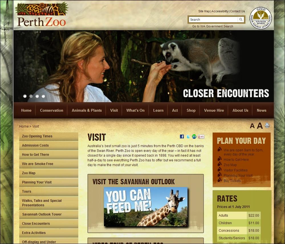 The Perth Zoo website has it all—detailed menus, information about animals, a review of the zoo’s policies, and up-to-date news. But there’s a catch: To make this website look as beautiful as it does here, the designers needed to combine WordPress knowledge with some traditional web design skills (including a good knowledge of HTML and CSS).