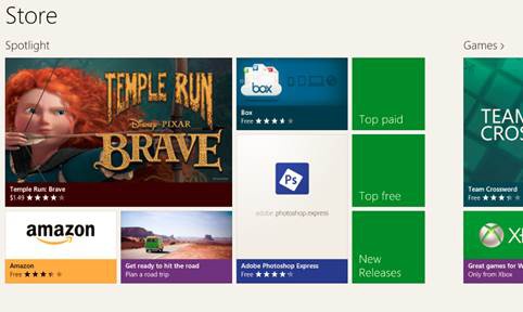 The Windows Store is where users are able to purchase and download new Windows 8 apps.