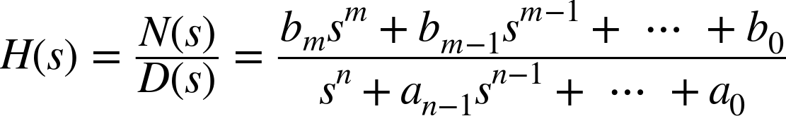 Structure of a Transfer Function