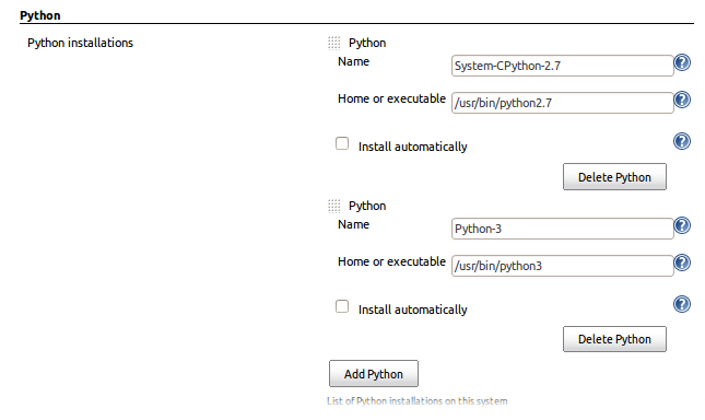 Adding Python 3