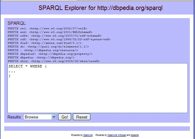 DBpediaâs SNORQL web form