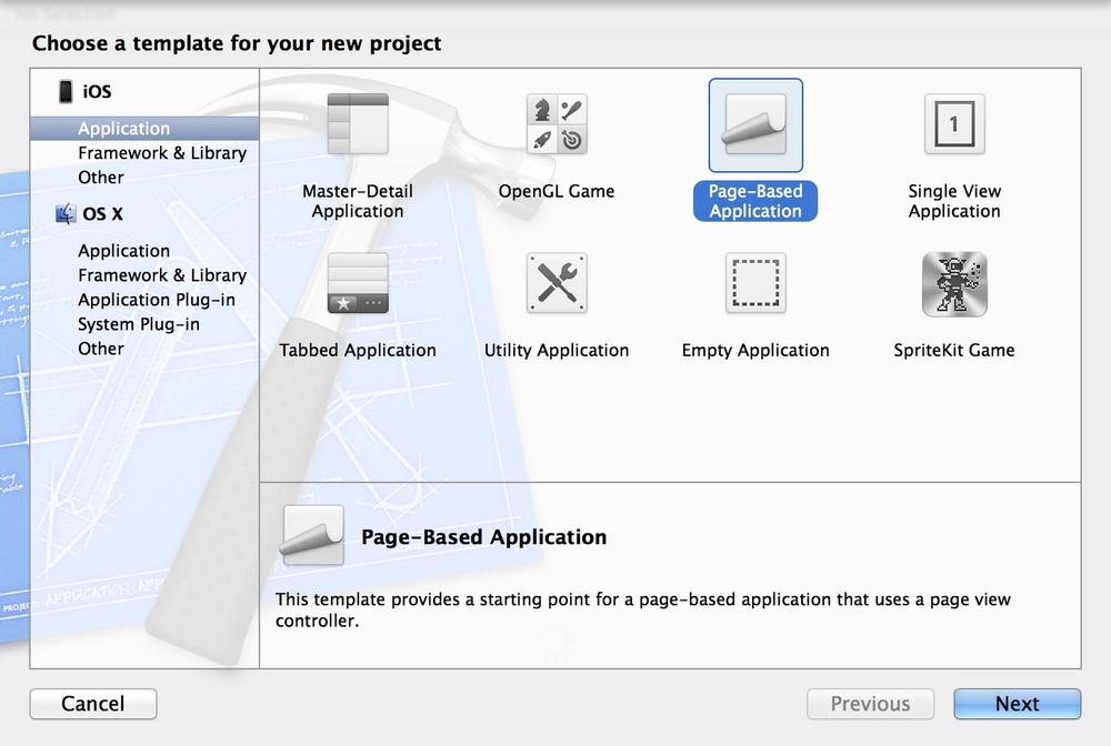 Creating a Page-Based Application in Xcode