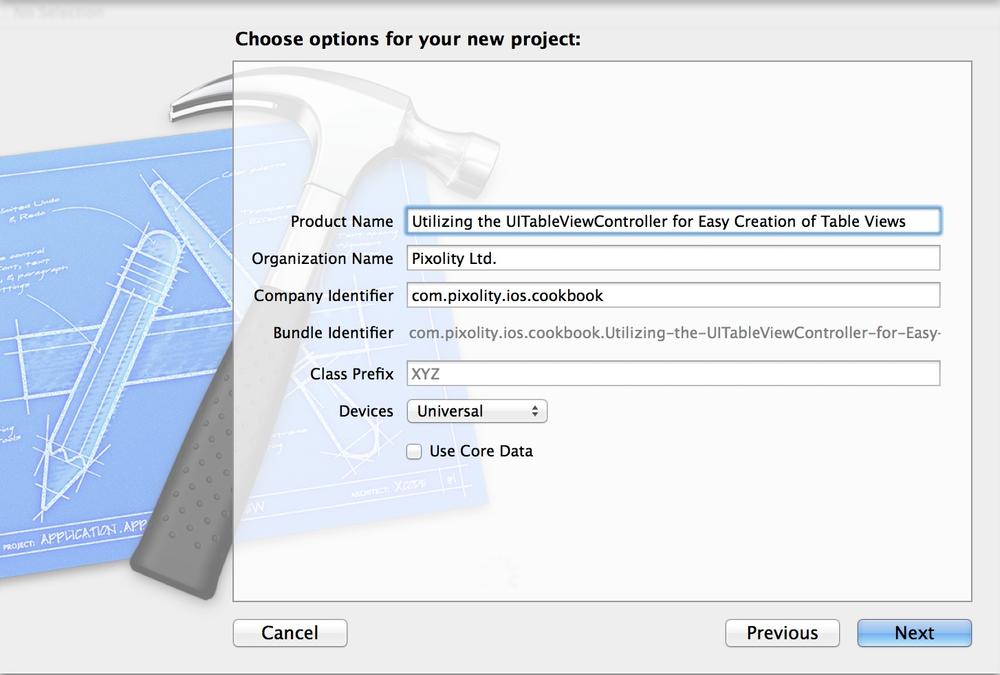 Configuring our new empty application in Xcode