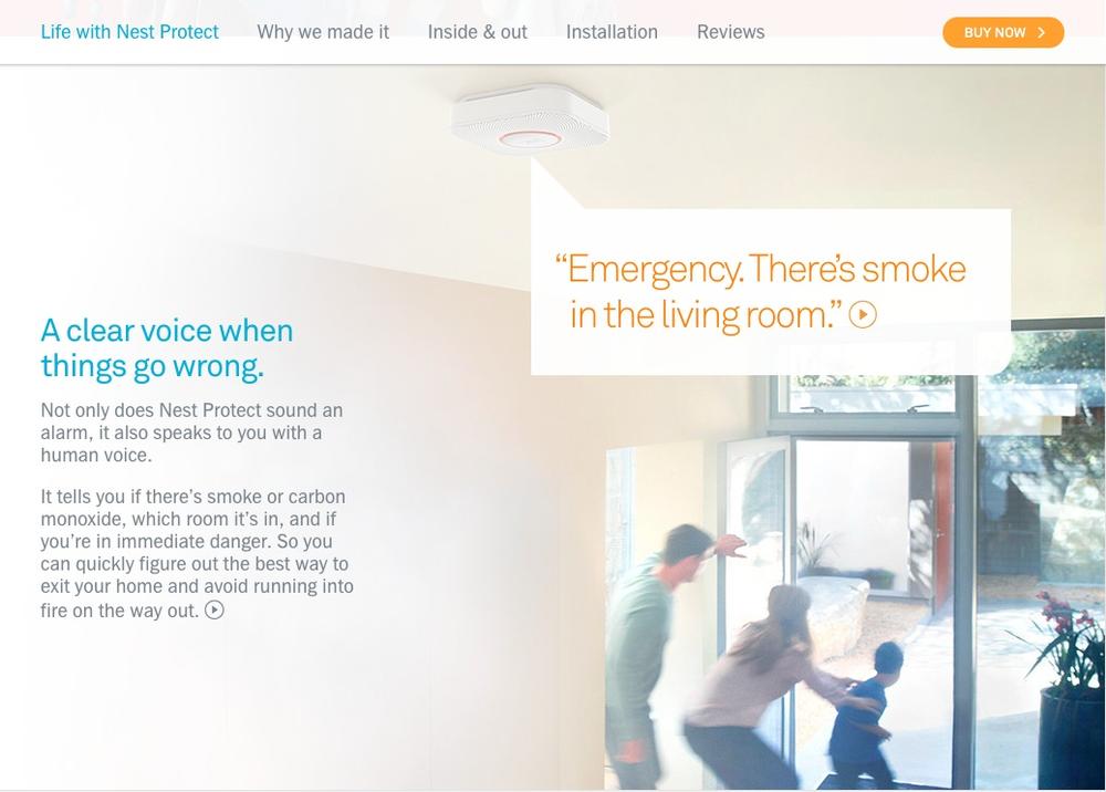 Excerpt from the Nest Protect marketing website (image: Nest)