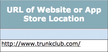 URL/App location result sample