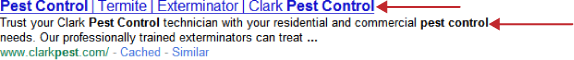 Organic search results for the term “pest control”