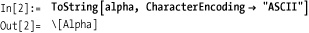 Characters and Character Encodings