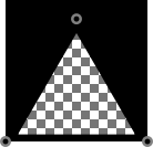 Antialiased triangle with transparency