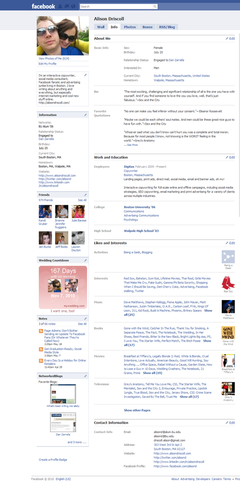 You can view a variety of information on an active Facebook user’s Profile.