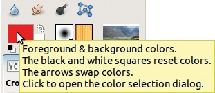 Opening the Color chooser dialog