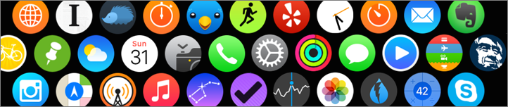 **â ** This is just the beginning of apps on the Apple Watch.