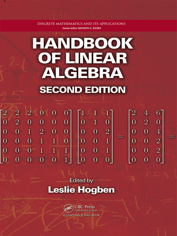 Handbook of Linear Algebra, Second Edition: cover image