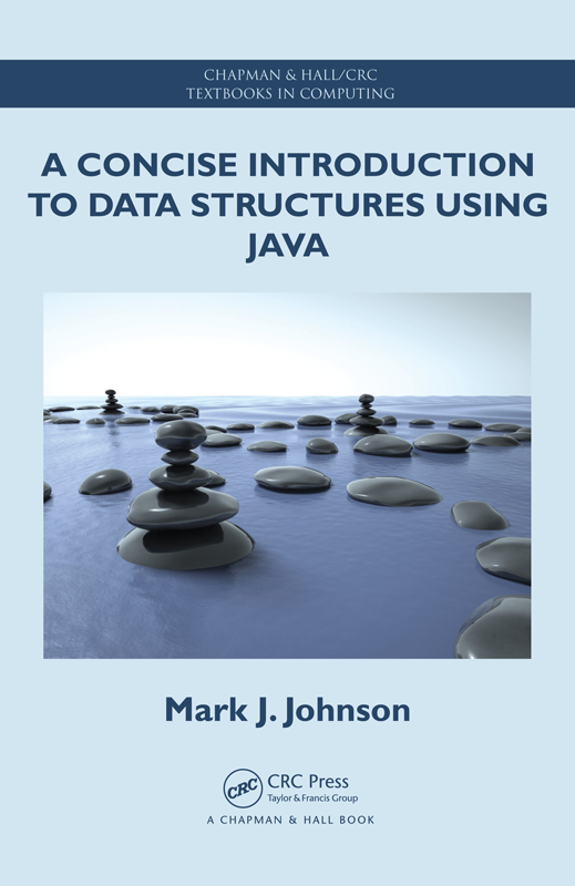 A Concise Introduction to Data Structures Using Java: cover image