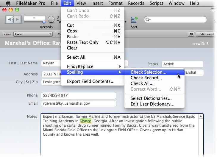 When you read, “Edit→Spelling→Check Selection” that means: “Click the Edit menu to open it, in that menu, click Spelling and then, in the resulting submenu, choose Check Selection.”