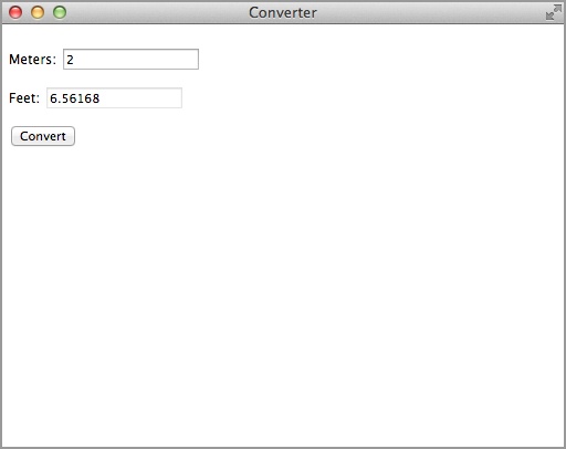 Converter Chrome App running