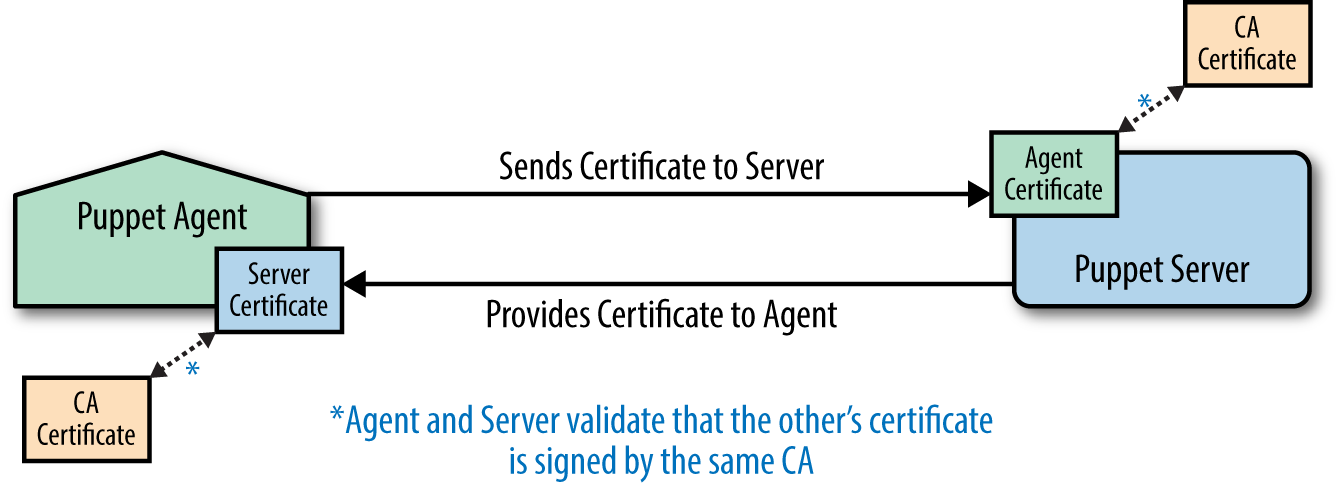 Puppet agent to Puppet server TLS validation