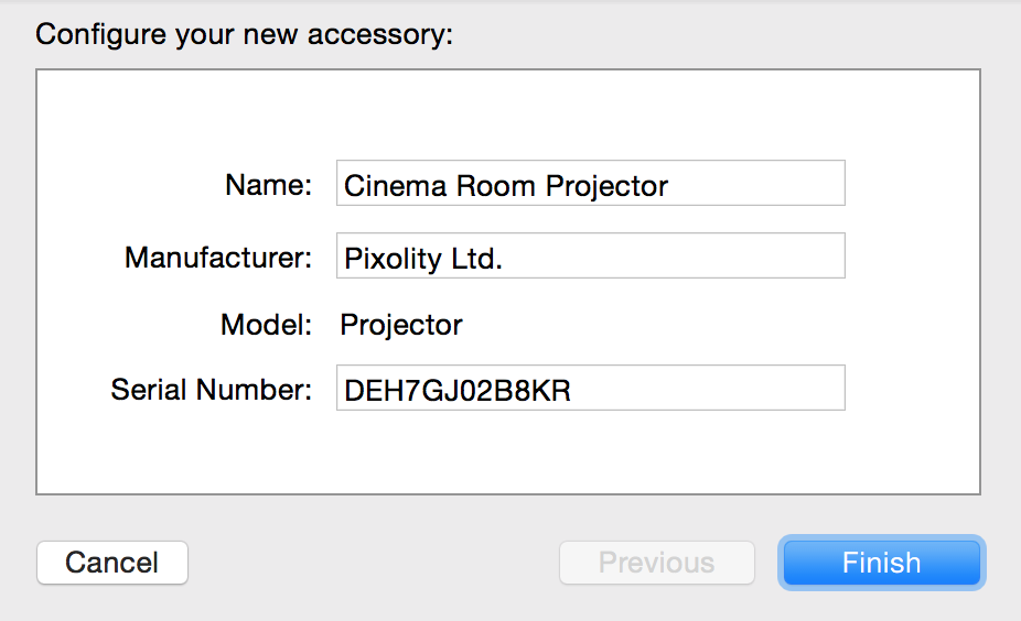 Adding a new accessory to the HomeKit Accessory Simulator