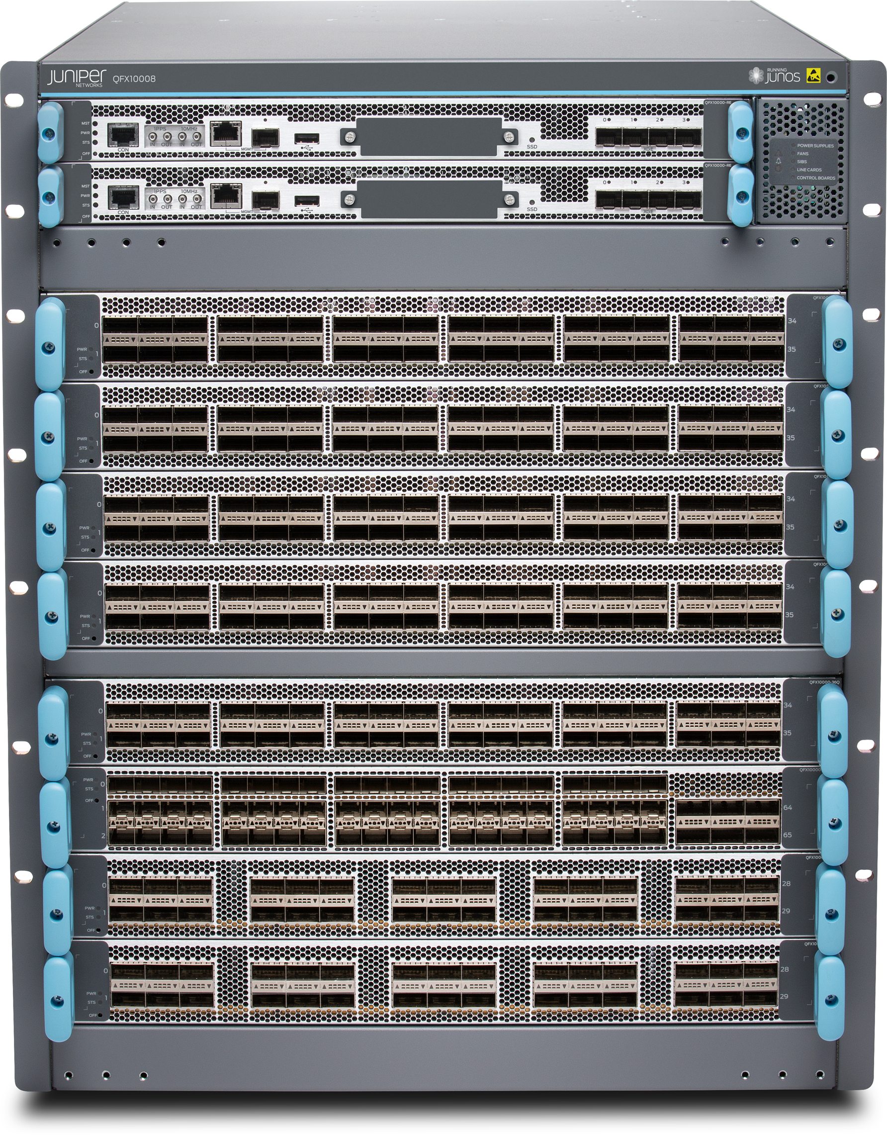 The Juniper QFX10008 chassis switch
