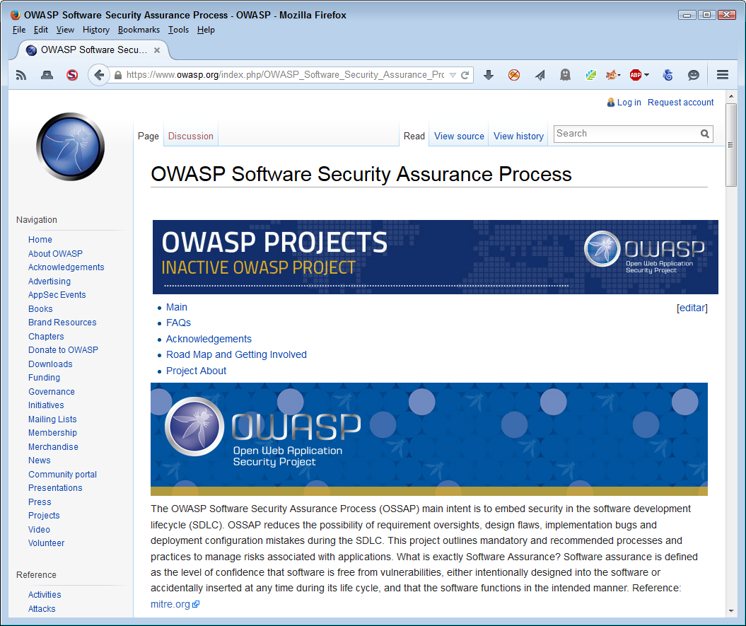 The OWASP site tells you about SSA for web applications