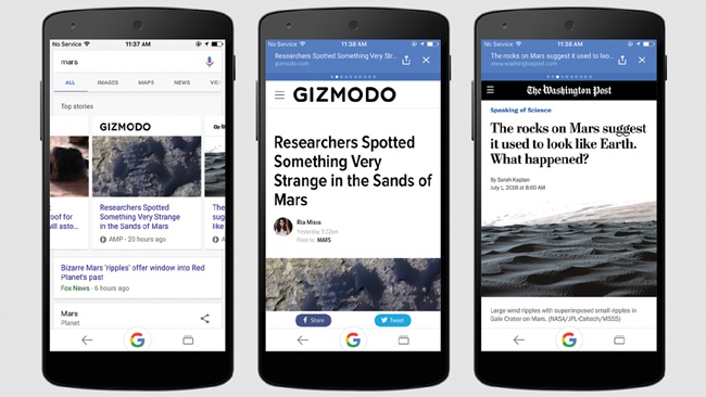 AMP Top Stories started showing up in Google’s mobile search results in February 2016
