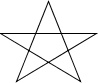 Unfilled polygon with intersecting lines
