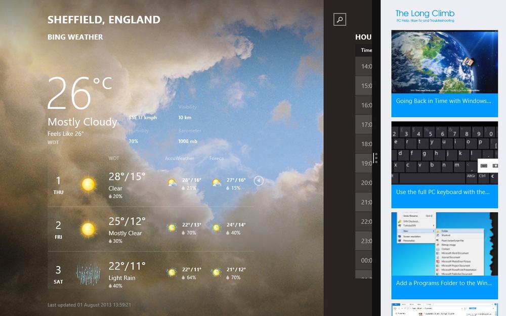 Arranging apps on screen in Windows 8