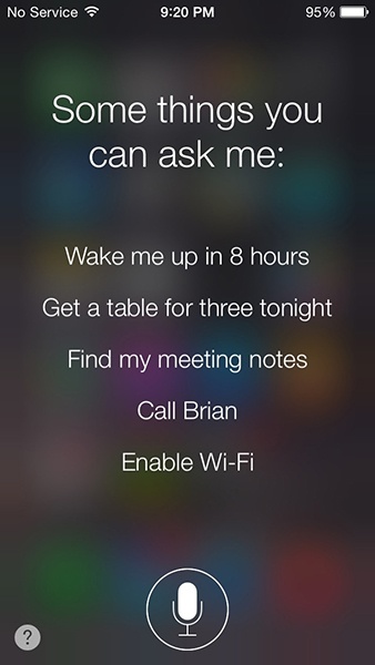 Siri’s NSP: it also lists things you can say