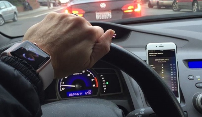 Which should respond to voice: your watch or your phone or your car? (Photo used with permission from K. Kaushansky)