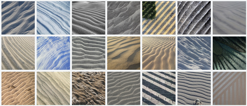 Similar patterns of a desert photo (image source: code.flickr.com]
