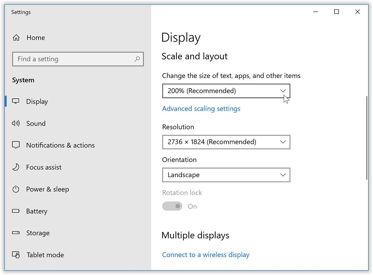 To adjust the overall size of type—all type—on your screen, visit this Settings page.