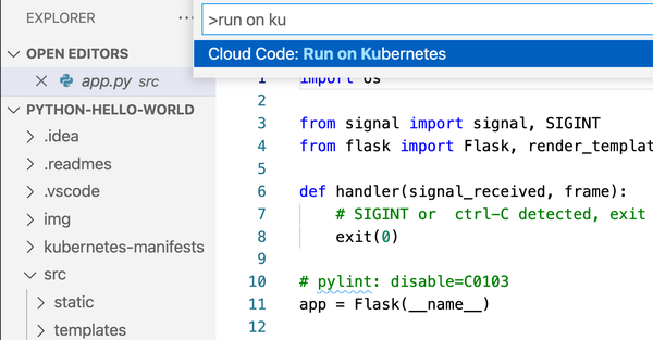 Cloud Code run options