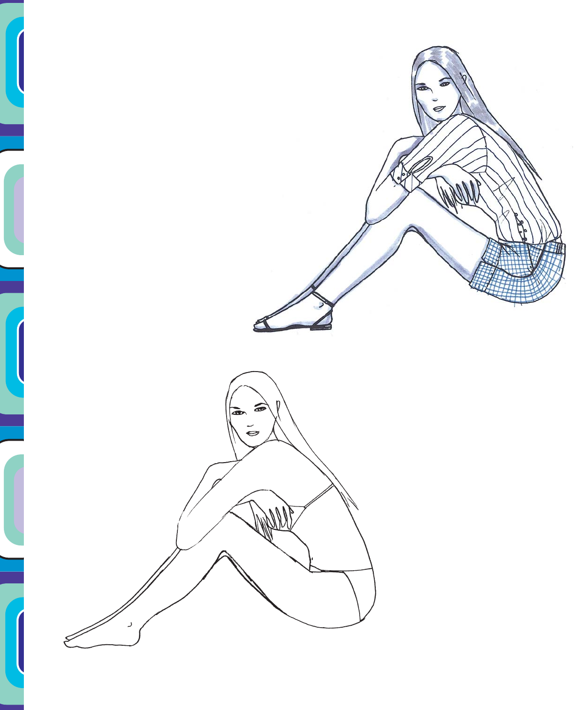 Fashion templates. Croquis. Pattern for drawing Stock Illustration | Adobe  Stock