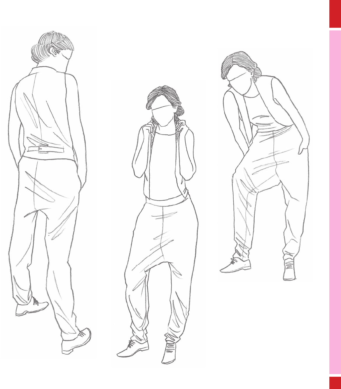 Tank top, vest, and baggy pants - 1,000 Poses in Fashion [Book]