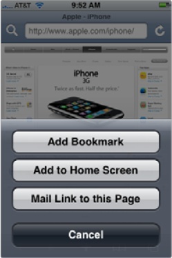 You can choose where you want to store a bookmark.