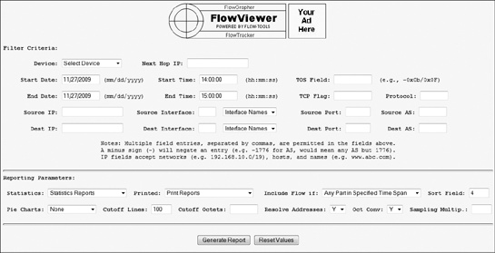 Default FlowViewer interface