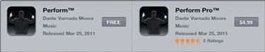 Tapping the Price or FREE button will display a green INSTALL (for free apps) or BUY APP (for commercial apps) button.
